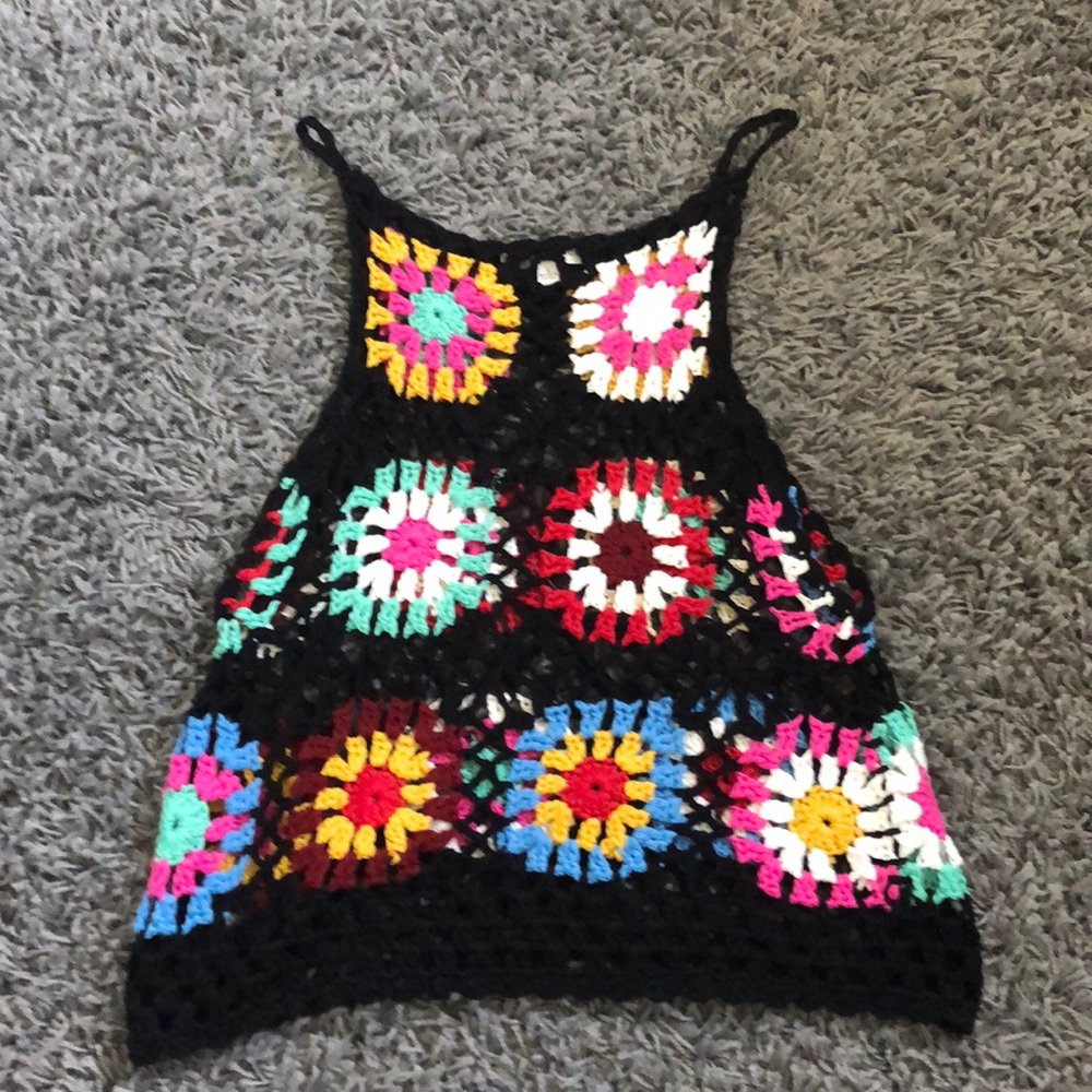 Knit beach tank top